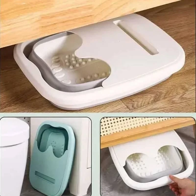 Miniatura Balde Retrátil Escalda Pés 10 Litros Bacia Pedicure Massagem