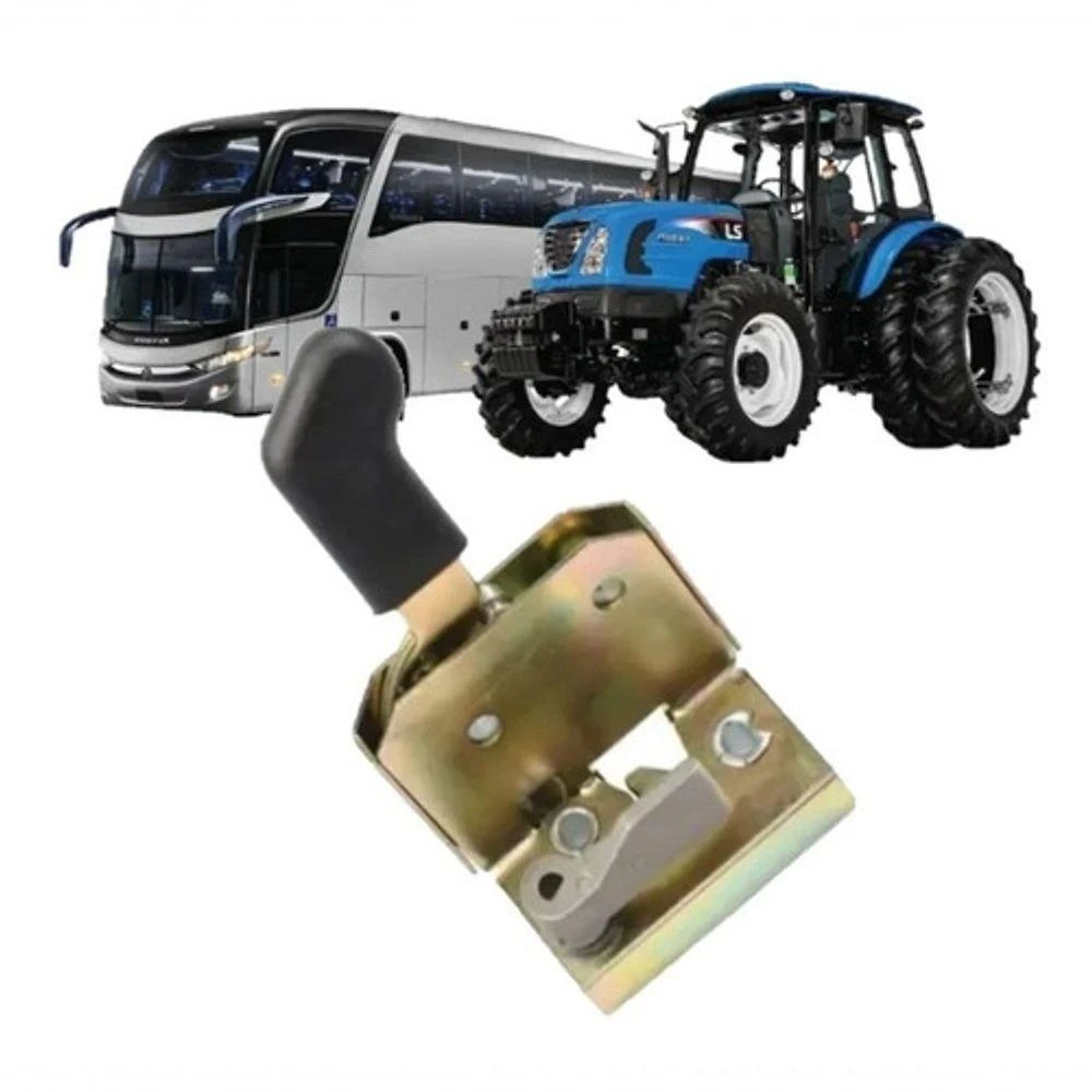 Fechadura de Porta Direita Modelo F103 para Linha Agrícola e Uso Geral em Baús, Cabines e Ônibus