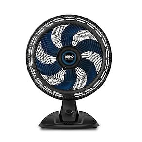 Miniatura Ventilador de Mesa Arno Air Force VA46 40cm 140W 6 Pás 3 Velocidades Preto 110V