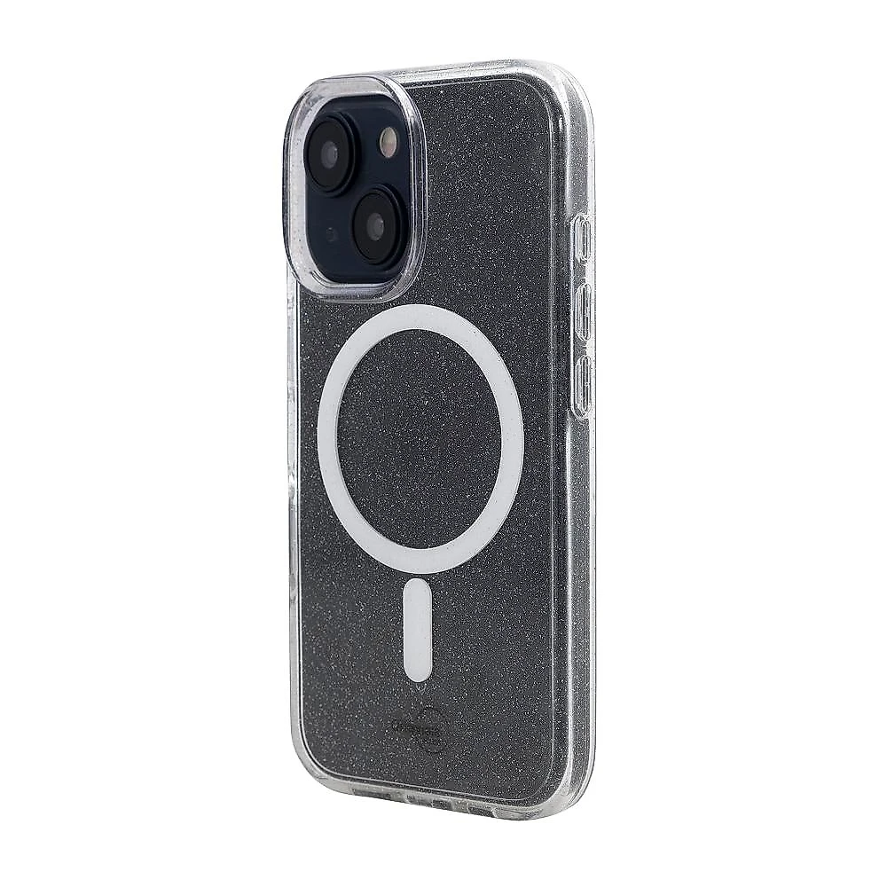 Capa iPhone 15 Originais iPlace, Shine Indução, Transparente com brilho