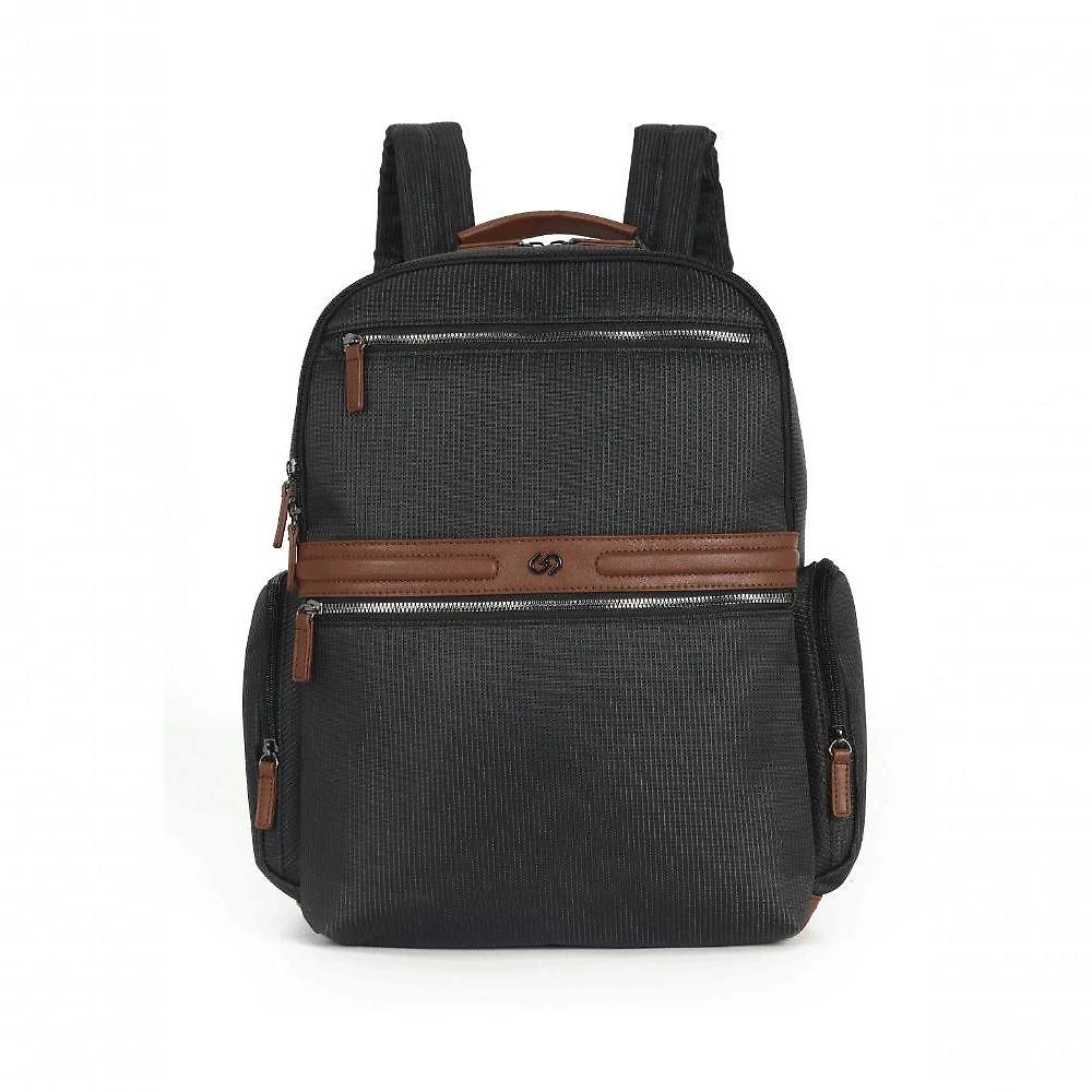 Mochila Feminina Luxcel Gash Náilon com Detalhes em PU Preto 14L Feminino