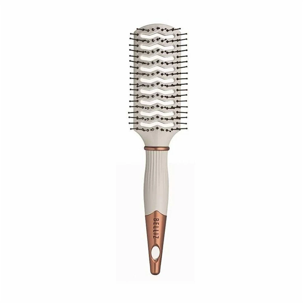 Escova De Cabelo Belliz Ventilada Golden White