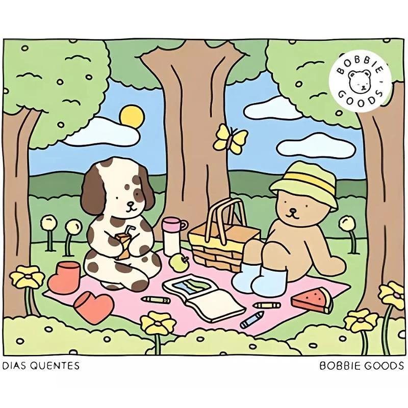 Miniatura Bobbie Goods A5 Livro Colorir 50 Folhas Papel Grosso E Capa