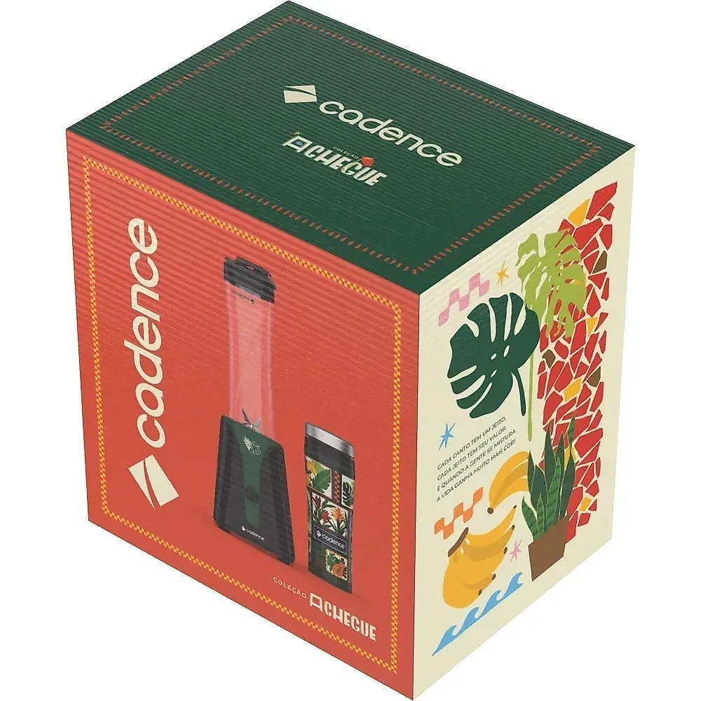 Kit Blender com 2 Jarras e Sanduicheira Cadence Achegue Verde 600W 800W 127V