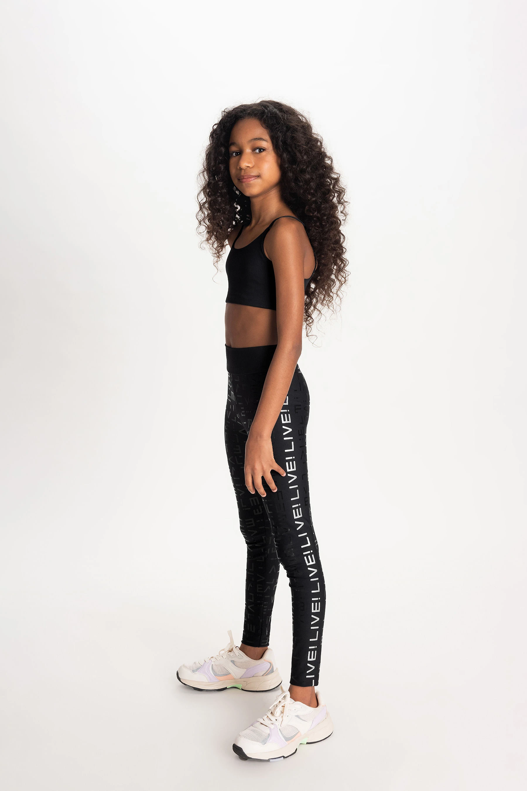 Miniatura Legging LIVE! Holographic Kids - Preto - LIVE! Preto - 10