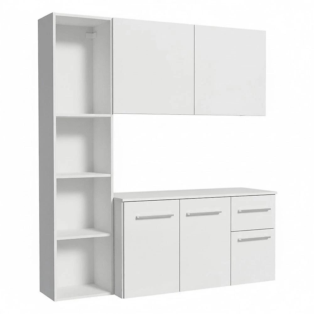 Armário de Cozinha Compacta 120cm Easy Madesa Branco