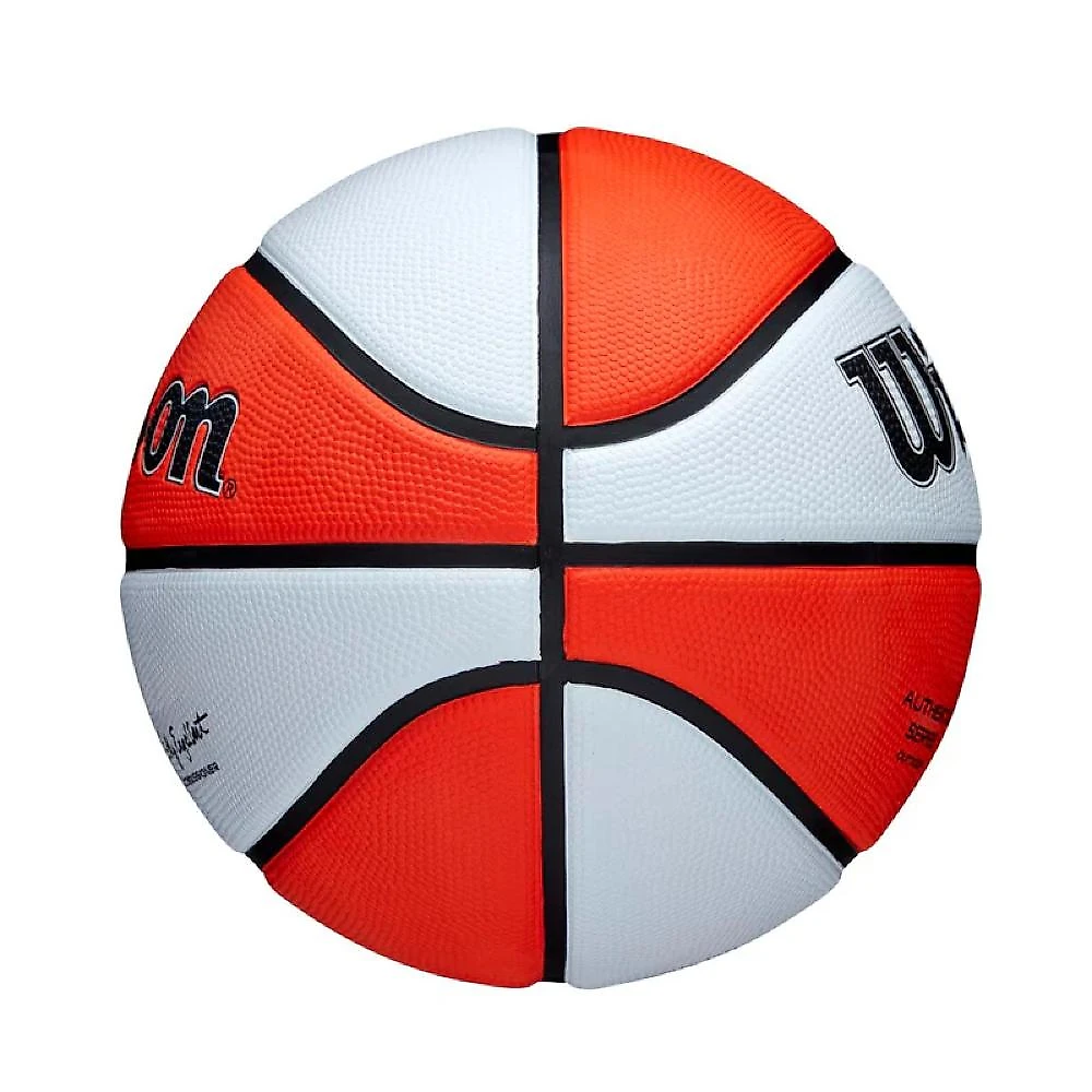 Bola de Basquete Wilson WNBA Authentic Outdoor #6 Branco e Laranja