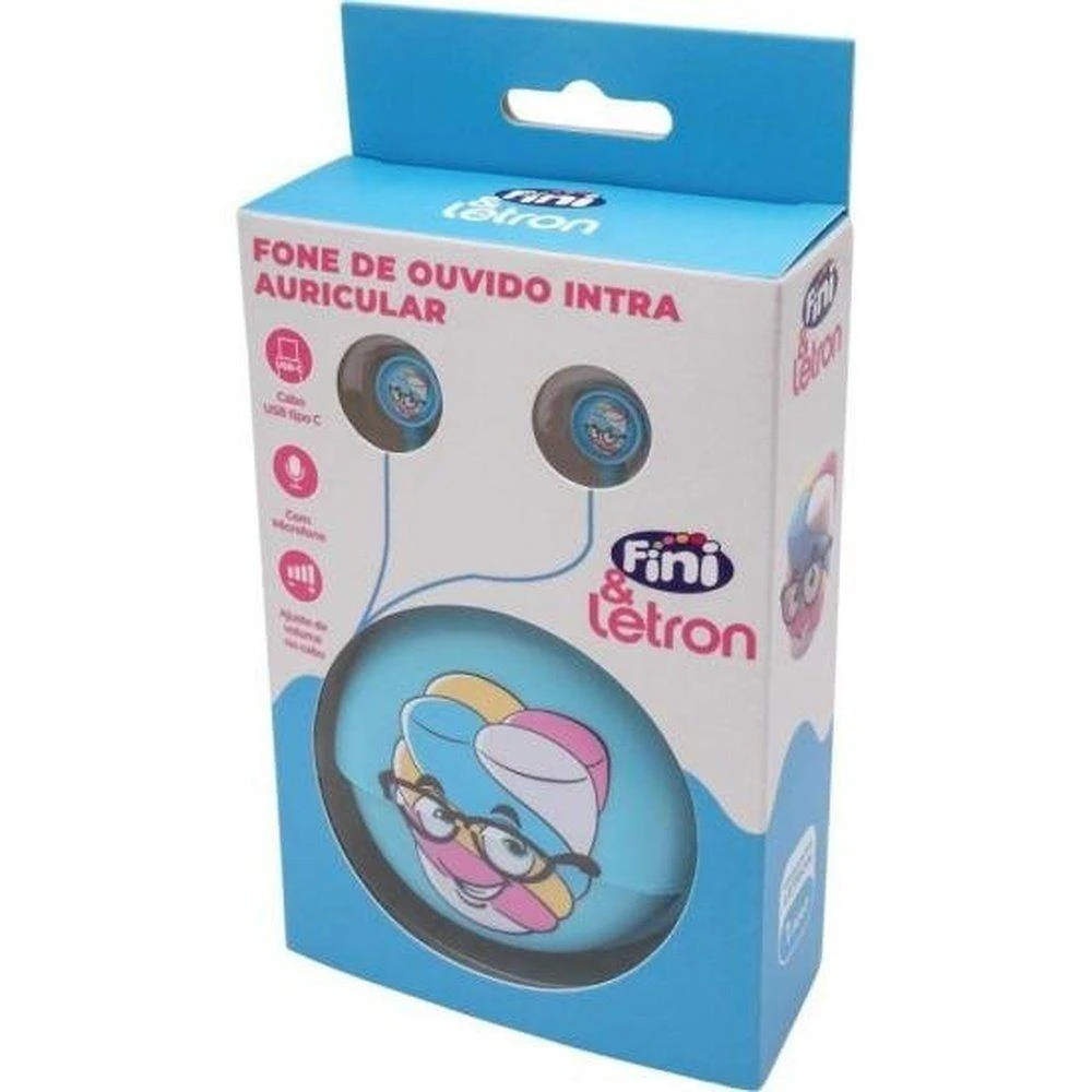 Fone De Ouvido Letron Marshmellow Azul