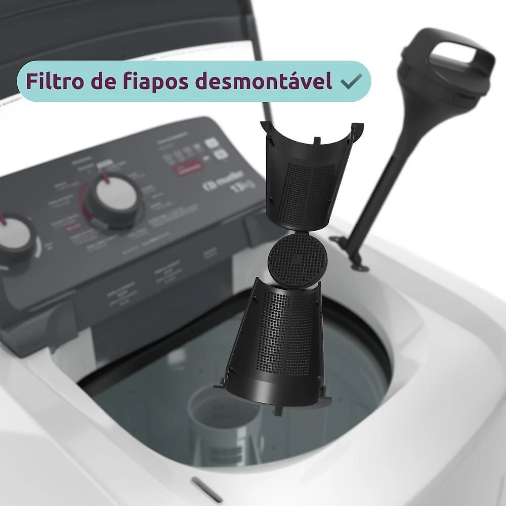 Máquina De Lavar Mueller 13kg Com Ultracentrifugação E Ciclo Rápido MLA13 110V Branco