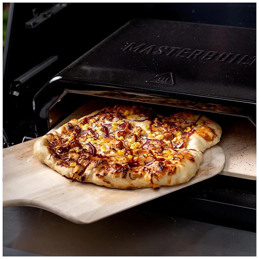 Forno de Pizza Masterbuilt Gravity Series MB20181722 Multicombustível 35,5 cm Pedra Cerâmica 360° Externo Preto