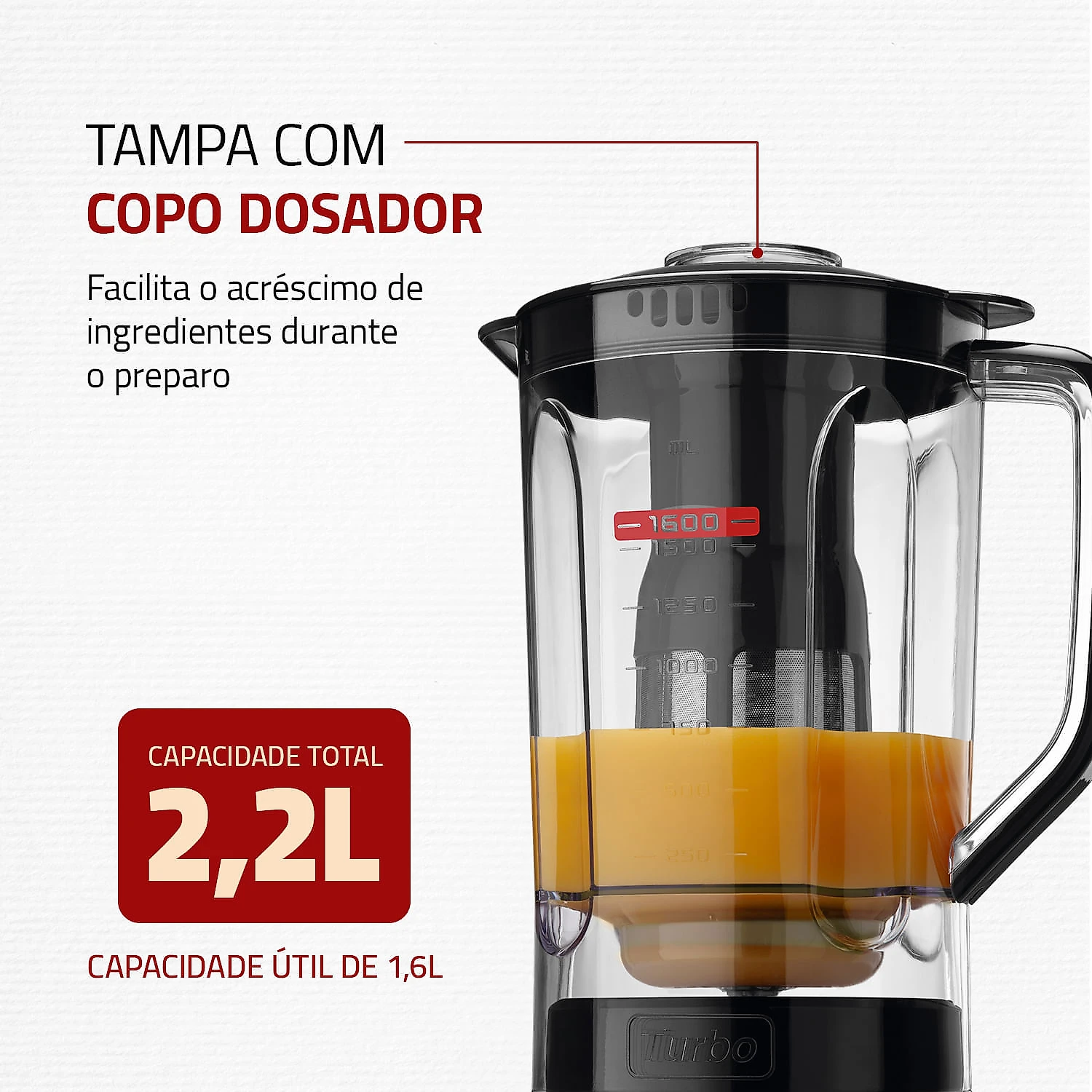 Miniatura Liquidificador Mondial Turbo Power L-99-FB 127V