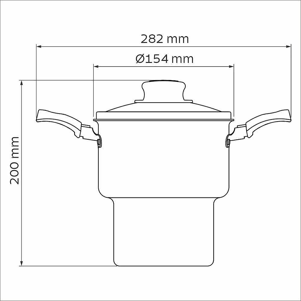 Cuscuzeira Antiaderente Turim 14cm Vermelha Tramontina