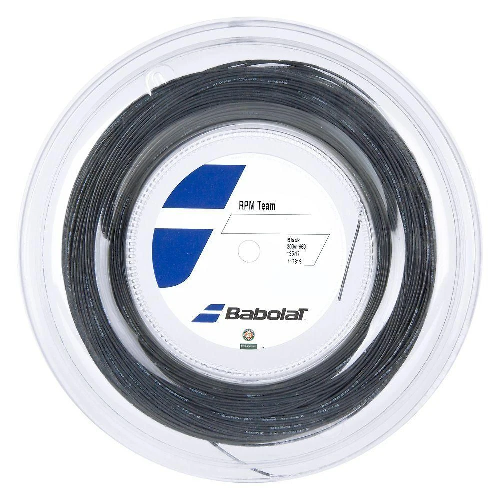 Corda de Tênis Babolat RPM Team Controle Monofilamento 1,25MM Preta