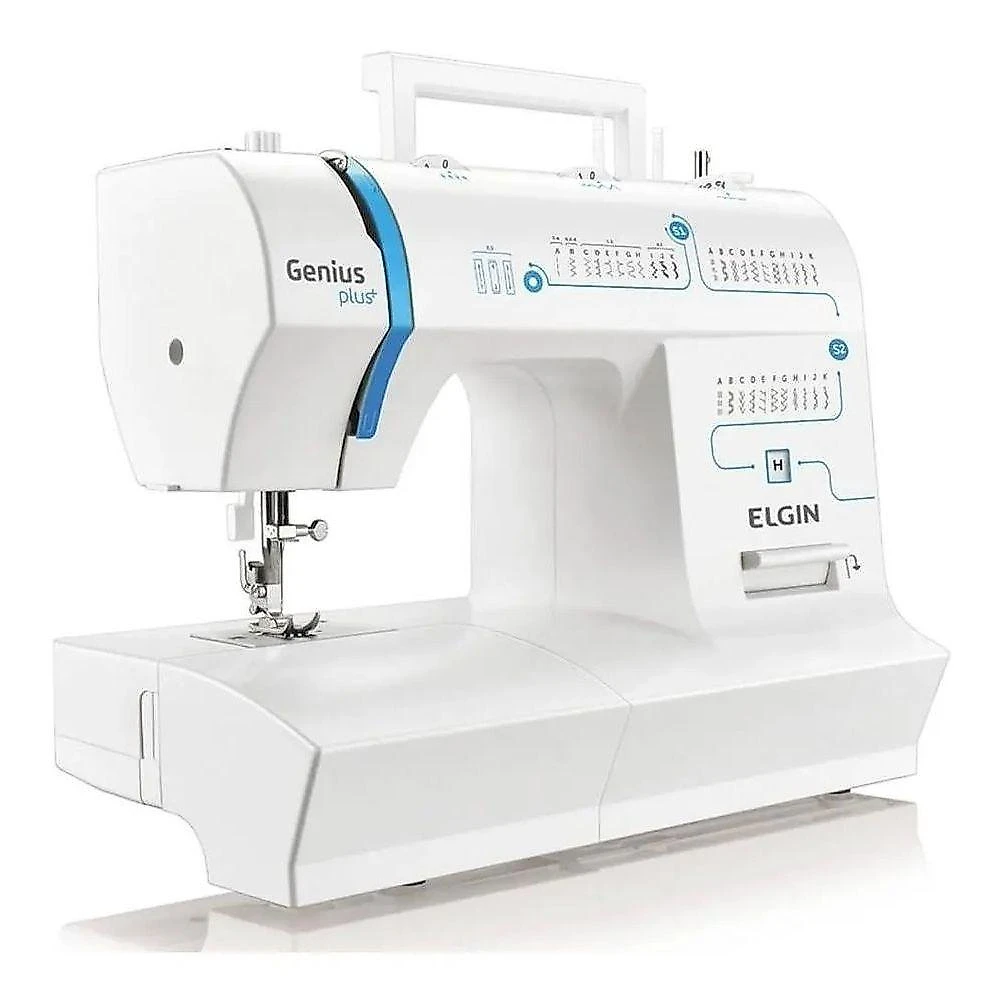 Máquina de Costura Elgin JX-4035 Genius Plus 31 Pontos Doméstica Branco 110V