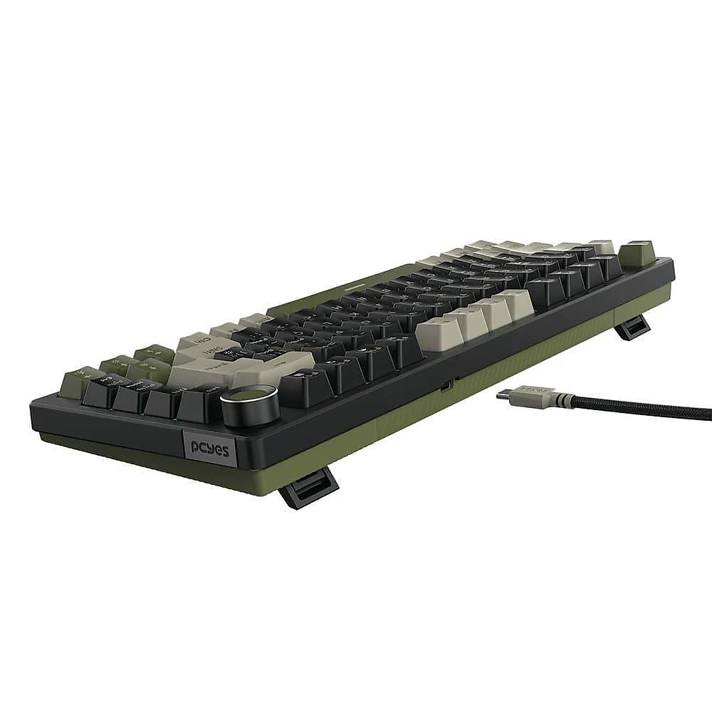 Teclado Mecanico 75% Arkeum Cammo Edition Switch Blue RGB Pcyes