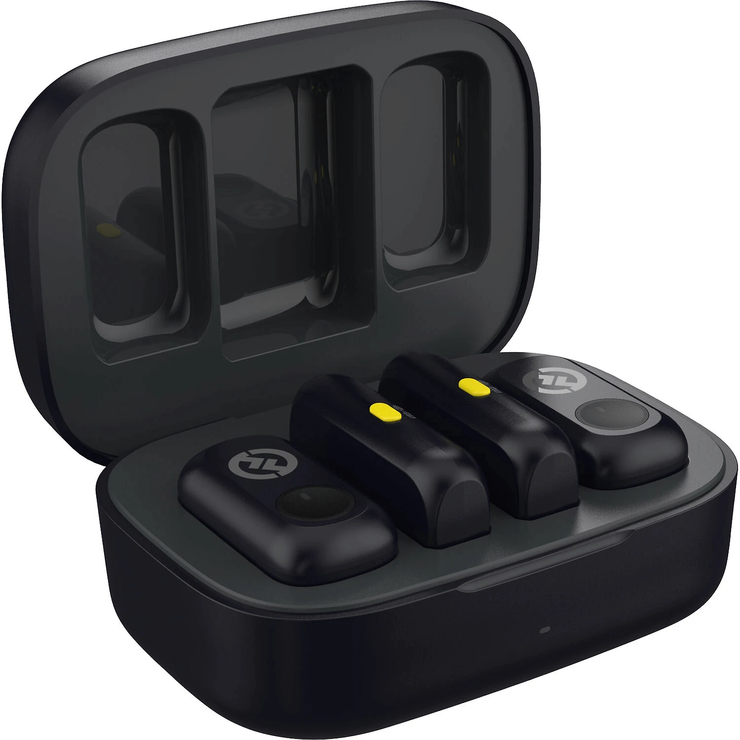 Miniatura Sistema Microfone Duplo Hollyland LARK A1 Combo Wireless 2 Pessoas Smartphones USB-C e Lightning