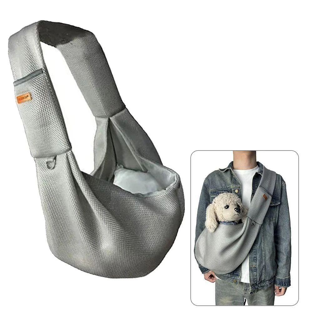 Bolsa de Transporte Pet AB Mídia BSL3907 Sling para Cães e Gatos Cinza