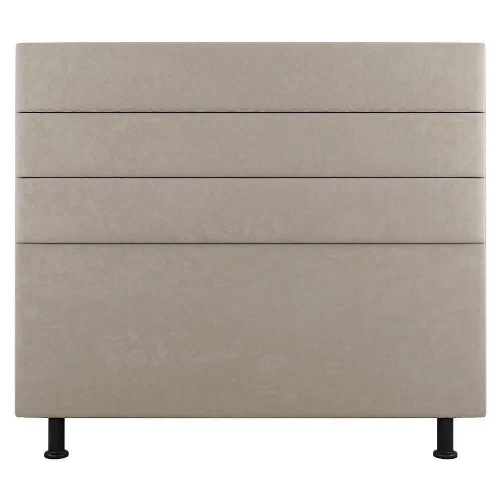 Cabeceira Cama Box Casal Queen Size Malik 160cm Suede Bege - Abmaza