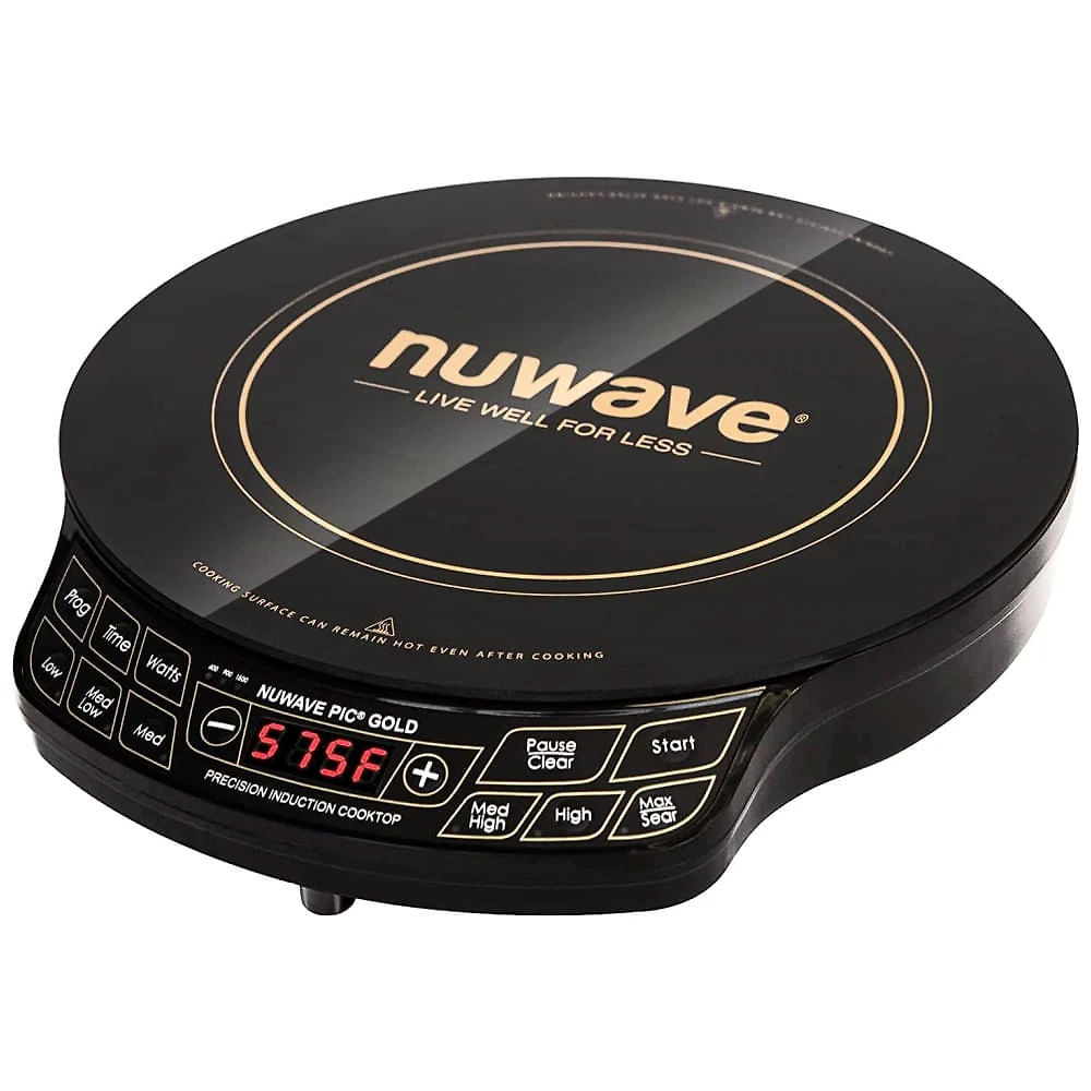 Cooktop de Indução Portátil com Grande Bobina de Aquecimento, 3 Níveis de Potência e Superfície Cozimento de 30 cm, 110V ...