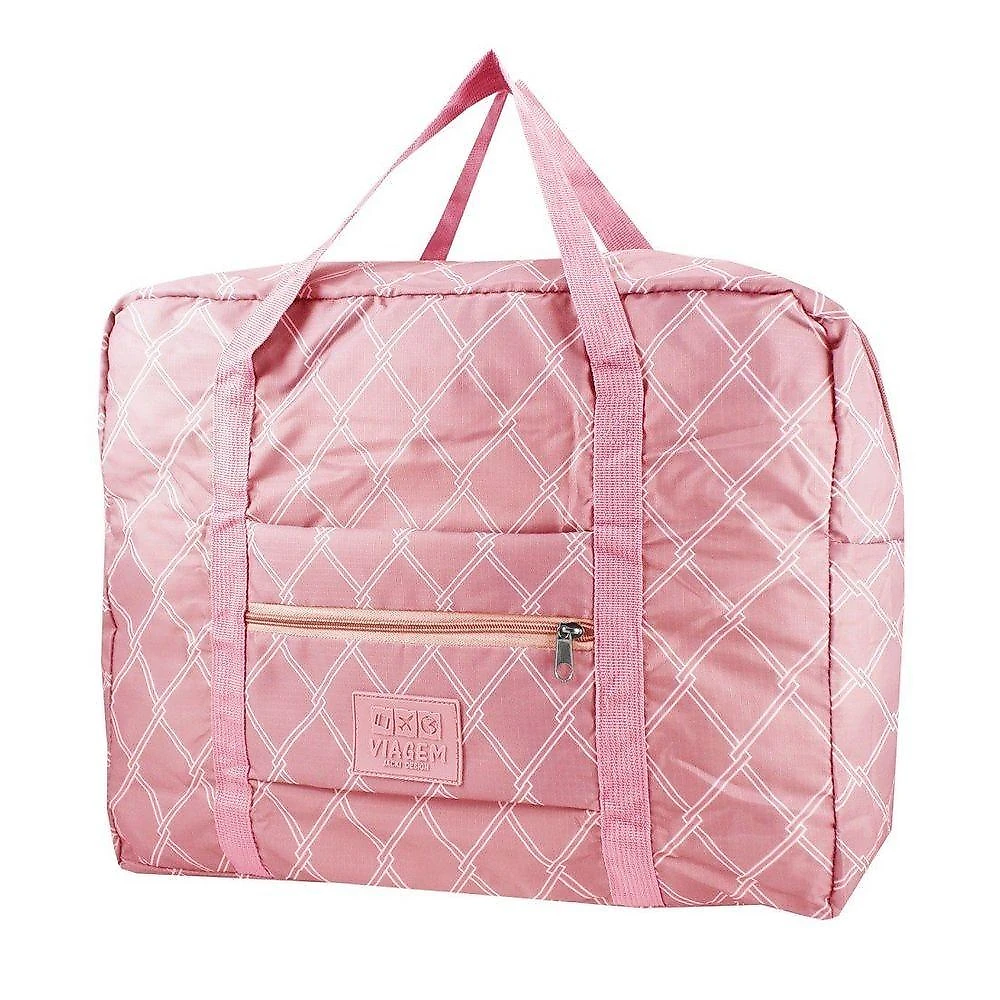 Kit Viagem 2 Pçs - Mala De Bordo E Bolsa Dobrável Essência