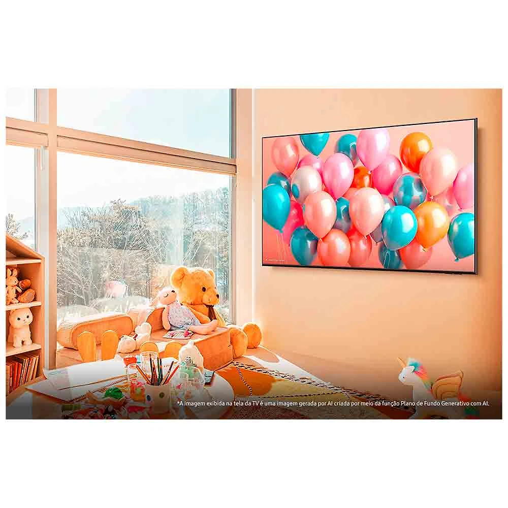 Smart TV Samsung 75" Polegadas QLED 4K Q7F 2025, Processador com AI e Alexa Integrada Bivolt