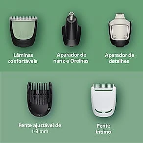 Aparador de Pelos Philips Multigroom MG3941/15 10 em 1 Bivolt