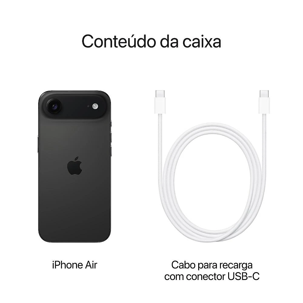 Apple iPhone Air 1TB Preto-espacial