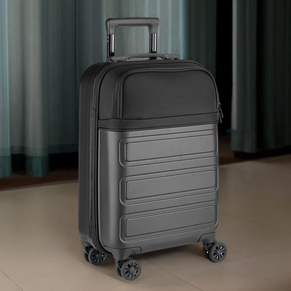 Mala de Viagem 35L ABS Resistente à Água com Zíper Easy Travel Preto