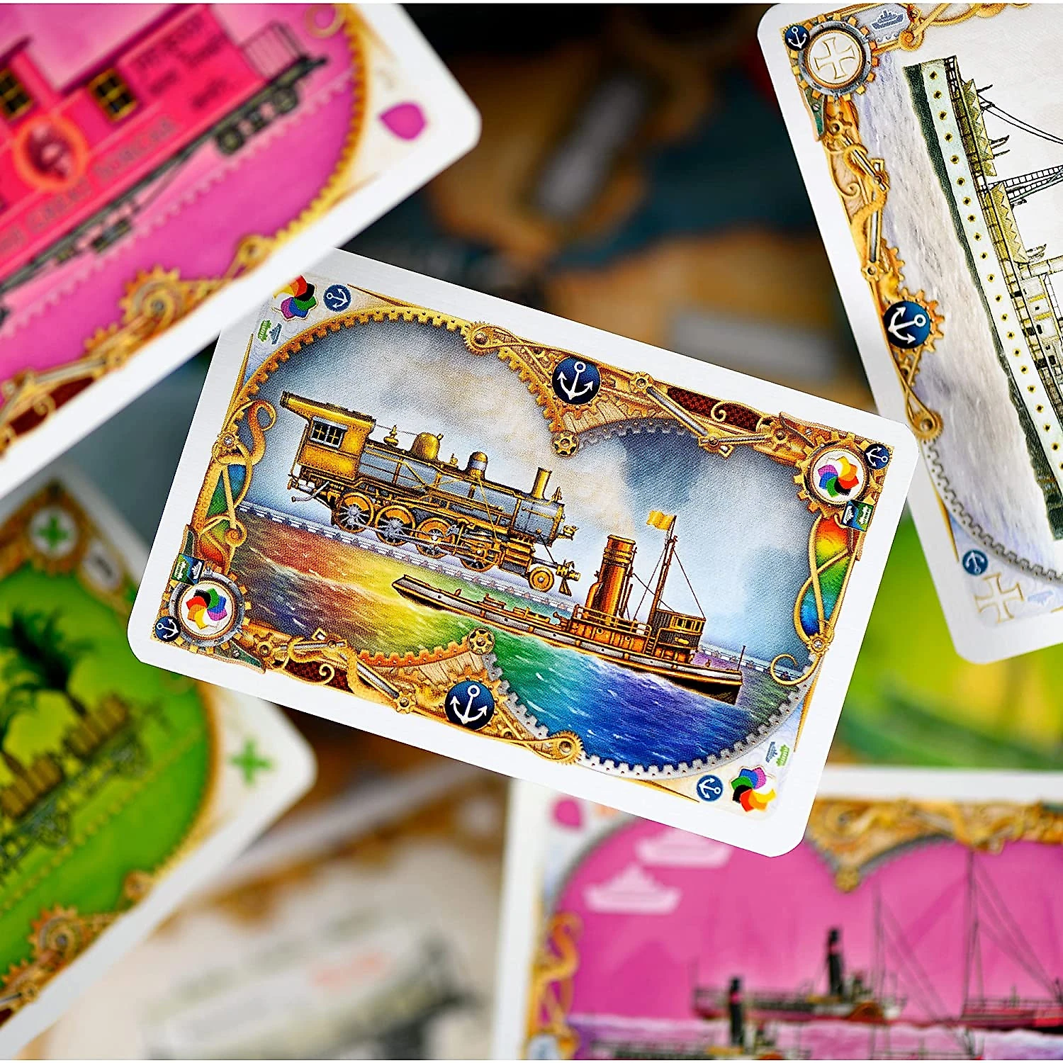 Ticket to Ride Rails e Sails Jogo de Tabulheiro Divertido para Família para Crianças a partir de 10 Anos