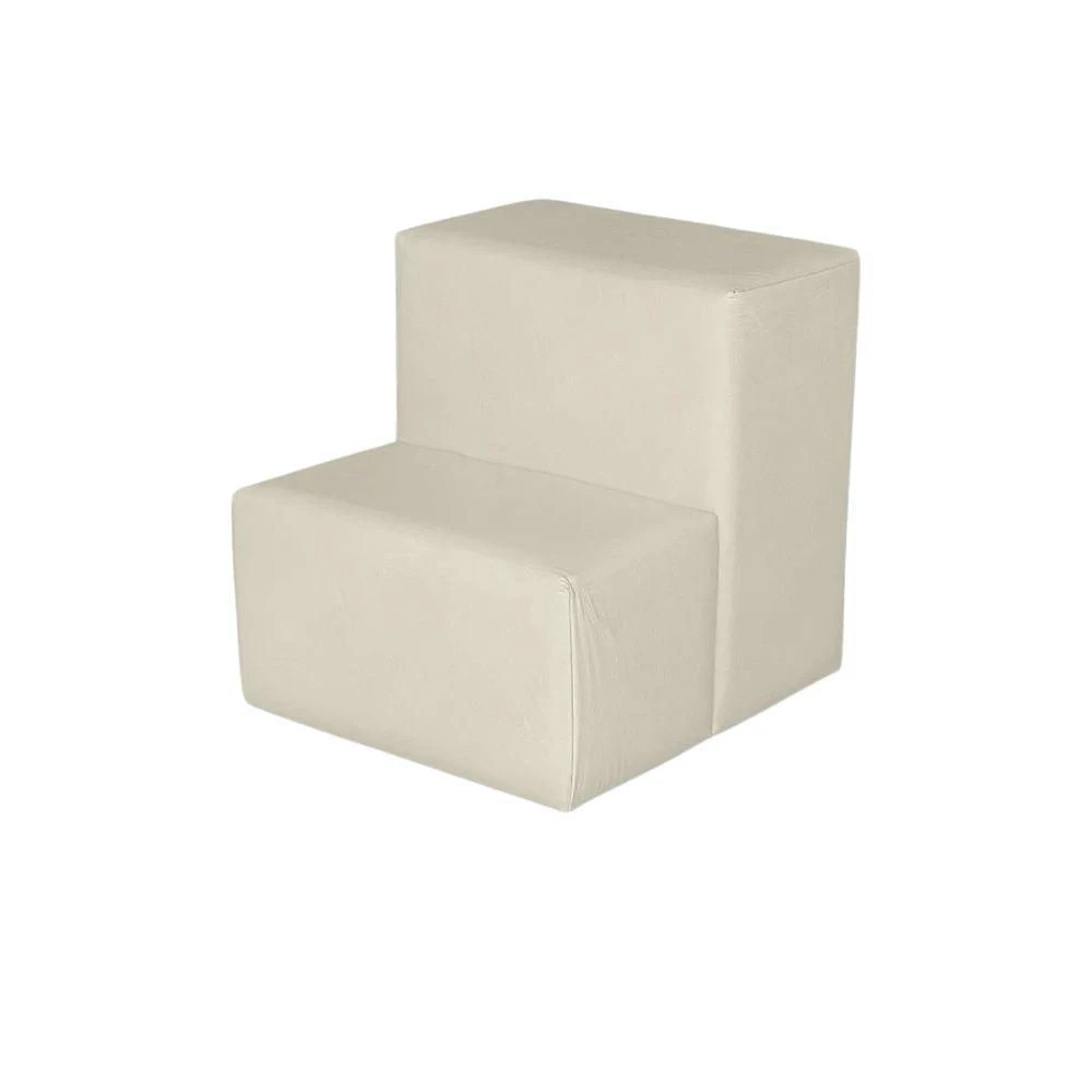 Escada Escadinha Auxiliar Para Pedicure Maca Estética Corino Bege