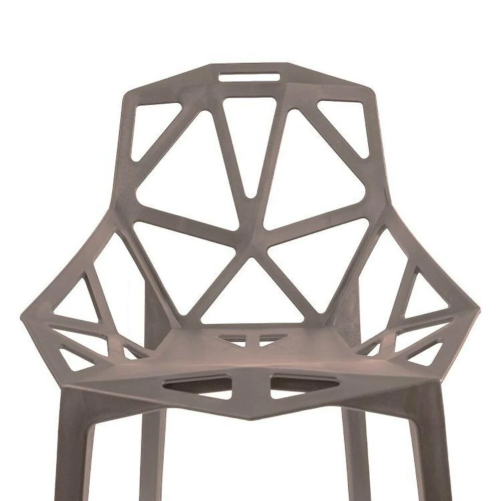 Conjunto com 6 Cadeiras Pixel Cinza Mushroom