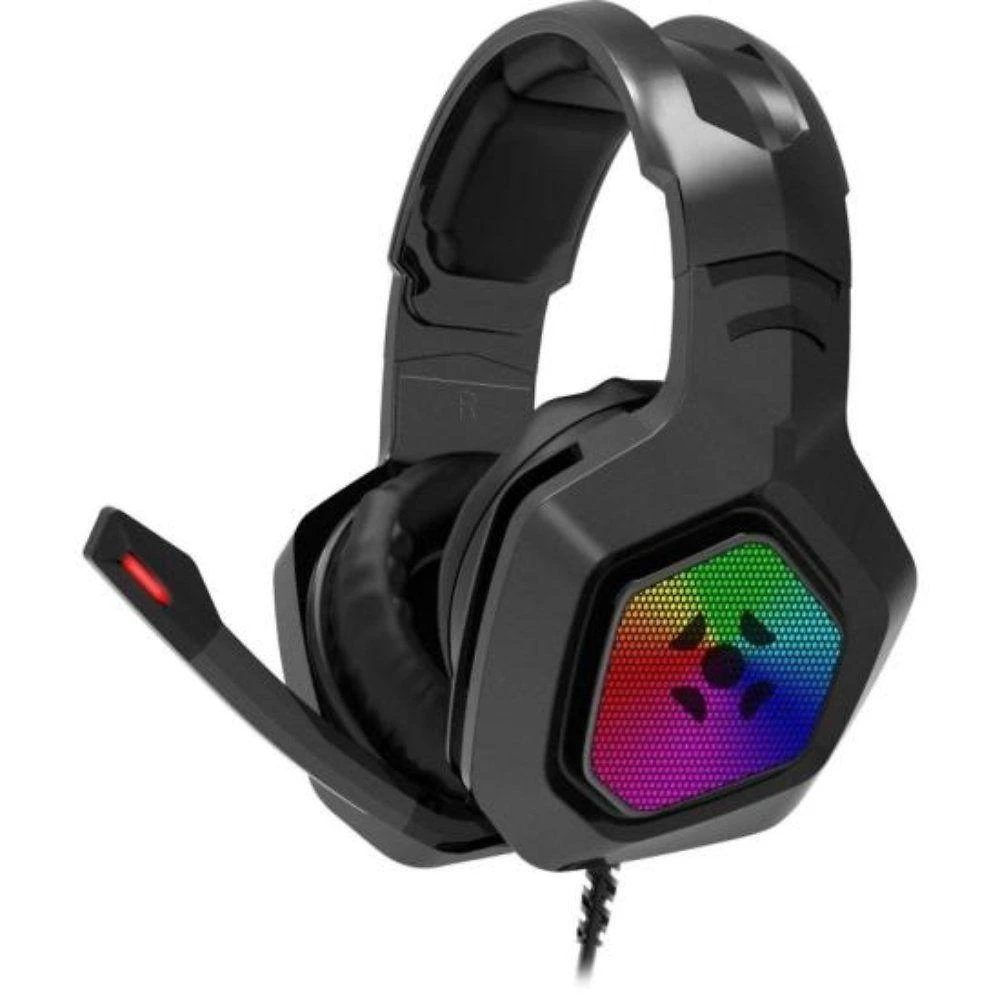 Headset Gamer Fortrek Black Hawk P2 Usb Rgb Preto