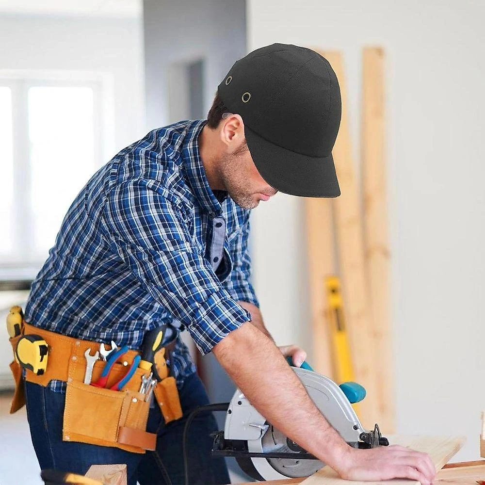 Bone Com Capacete Epi Obra Segurança Do Trabalho Casquete Reparo Construçao Oficina Proteçao Resistente