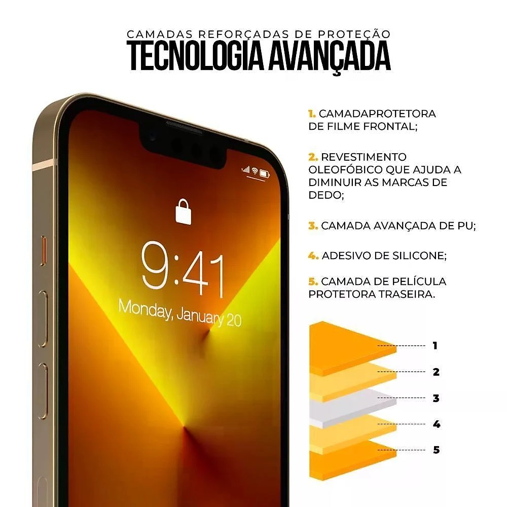 Película Para Iphone 11 Pro - Defender Pro Privacidade - Preta - Gshield