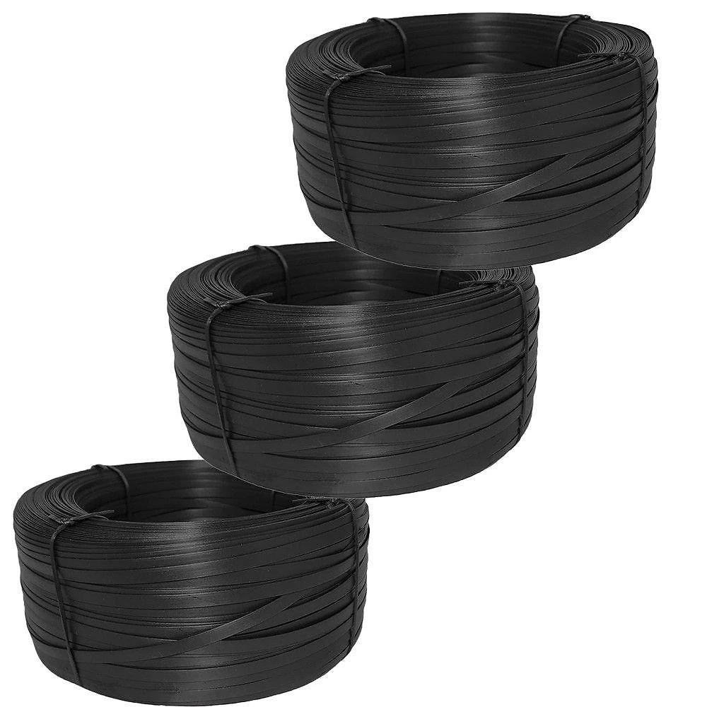 Fibra Sintética Junco 10mm Preto 3 Rolos de 450 Metros Trama Original