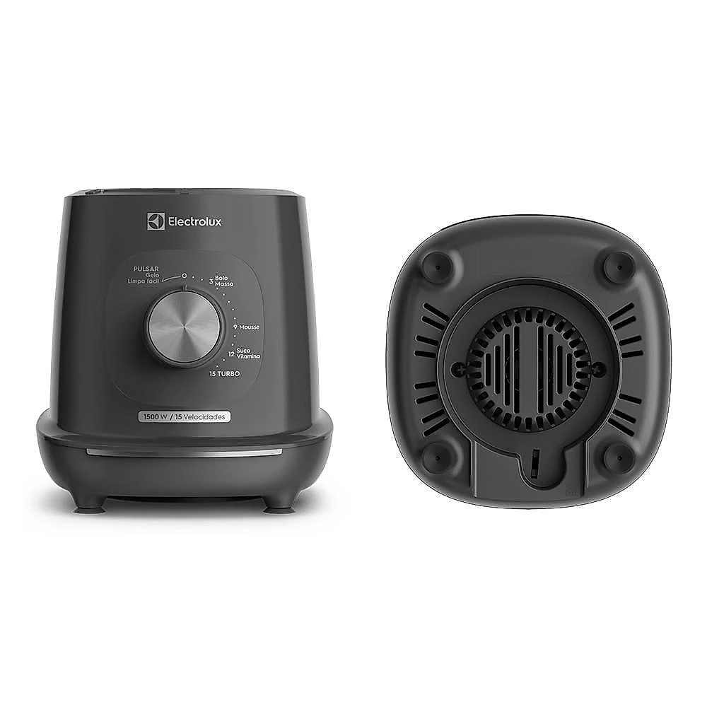 Liquidificador electrolux ebl1500 efficient triforce 1500w 3,2l cinza 110