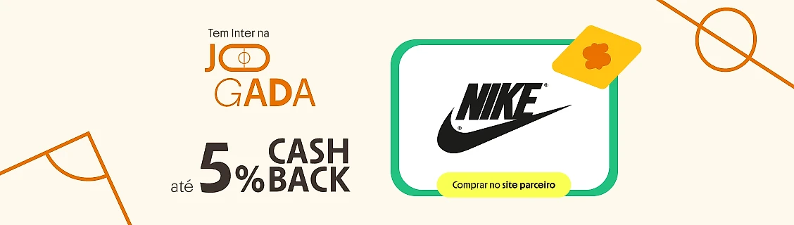 NIKE COM ATÉ 5% DE CASHBACK