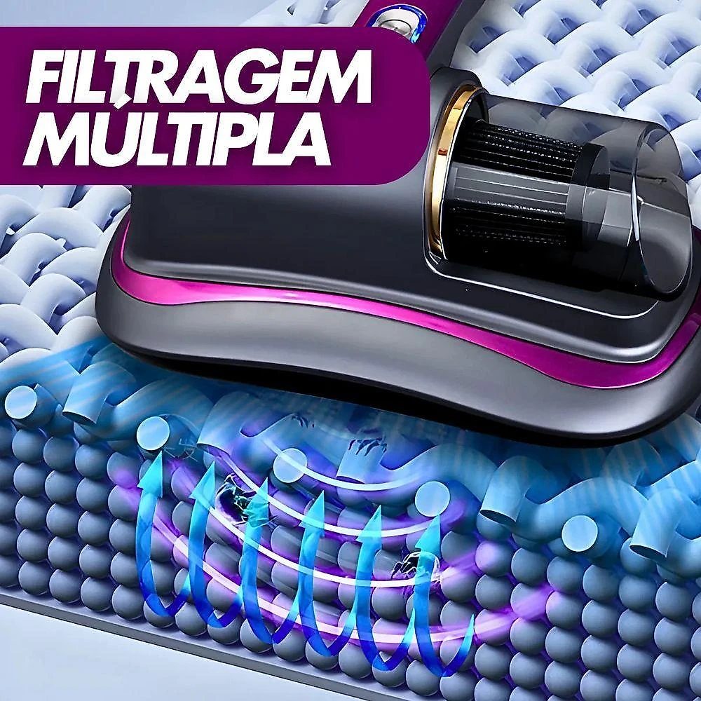 Aspirador Sem Fio Uv Portátil Anti-acáro