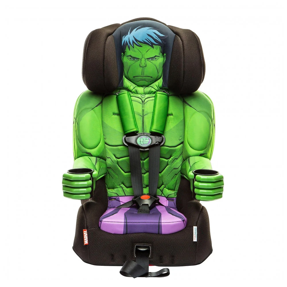 Cadeirinha KidsEmbrace 2-em-1 Hulk Verde 12 a 45 kg com Arnês e Modo Assento Elevador