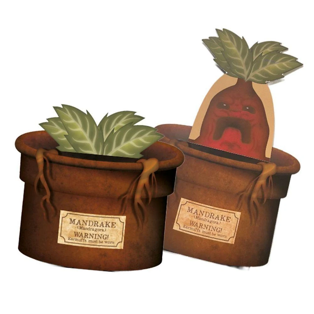 Cartão Harry Potter Mandragora em Papel 10,7 cm X 11 cm com 1 Unidade e Envelope Imaginarium