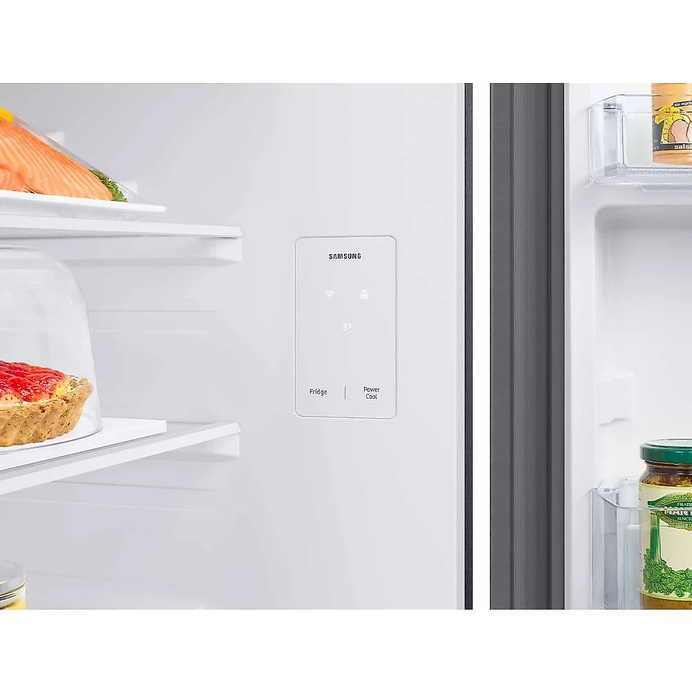 Geladeira samsung frost free rt38dg6120s9fz duplex inox look com tecnologia smartthings bivolt - 391 litros