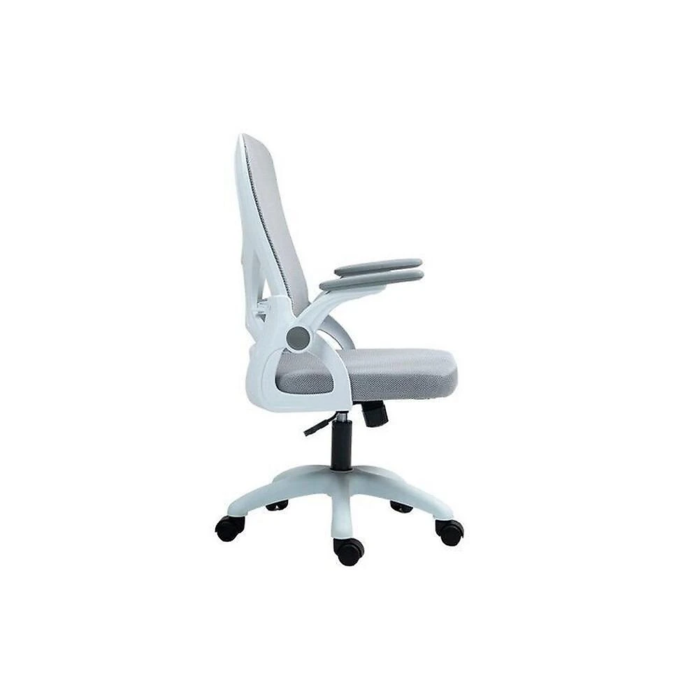 Kit com 8 Cadeira Escritório Diretor Office Columbus com Tela Mesh Cinza