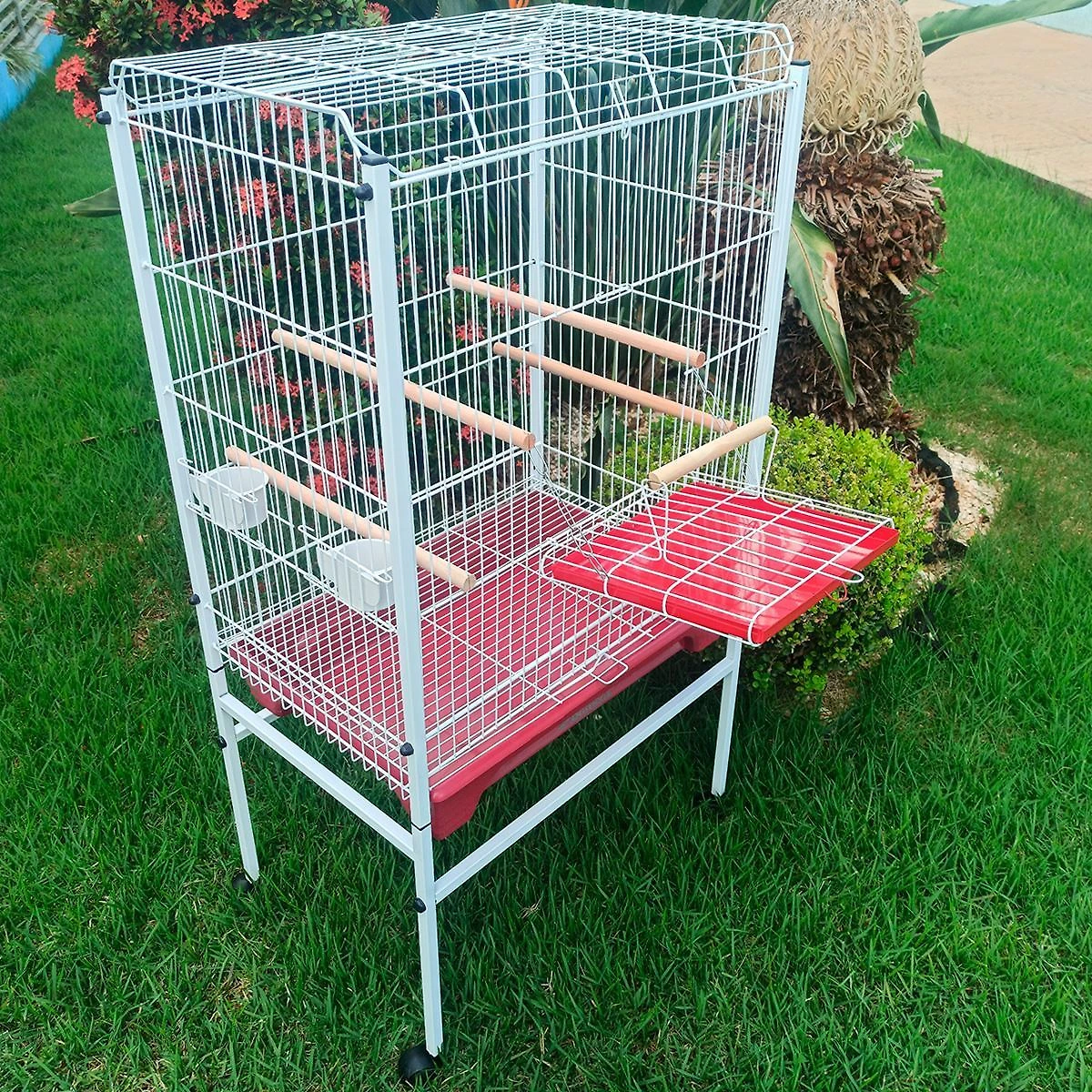 Viveiro Grande Para Calopsita Papagaio Ringneck - Vermelho