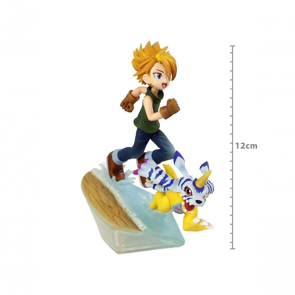 Figura de Coleção Megahouse Digmon Adventure Yamato Ishida e Gabumon em PVC 12CM