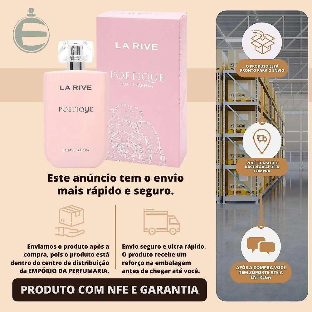Perfume Poetique Feminino Eau de Parfum 90ML La Rive
