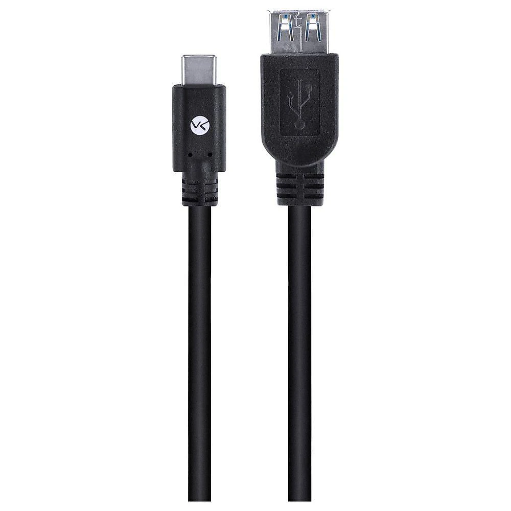 Cabo Usb Tipo C para Extensor Usb a Fêmea C32UAF-2 5Gbps 2m Preto Vinik