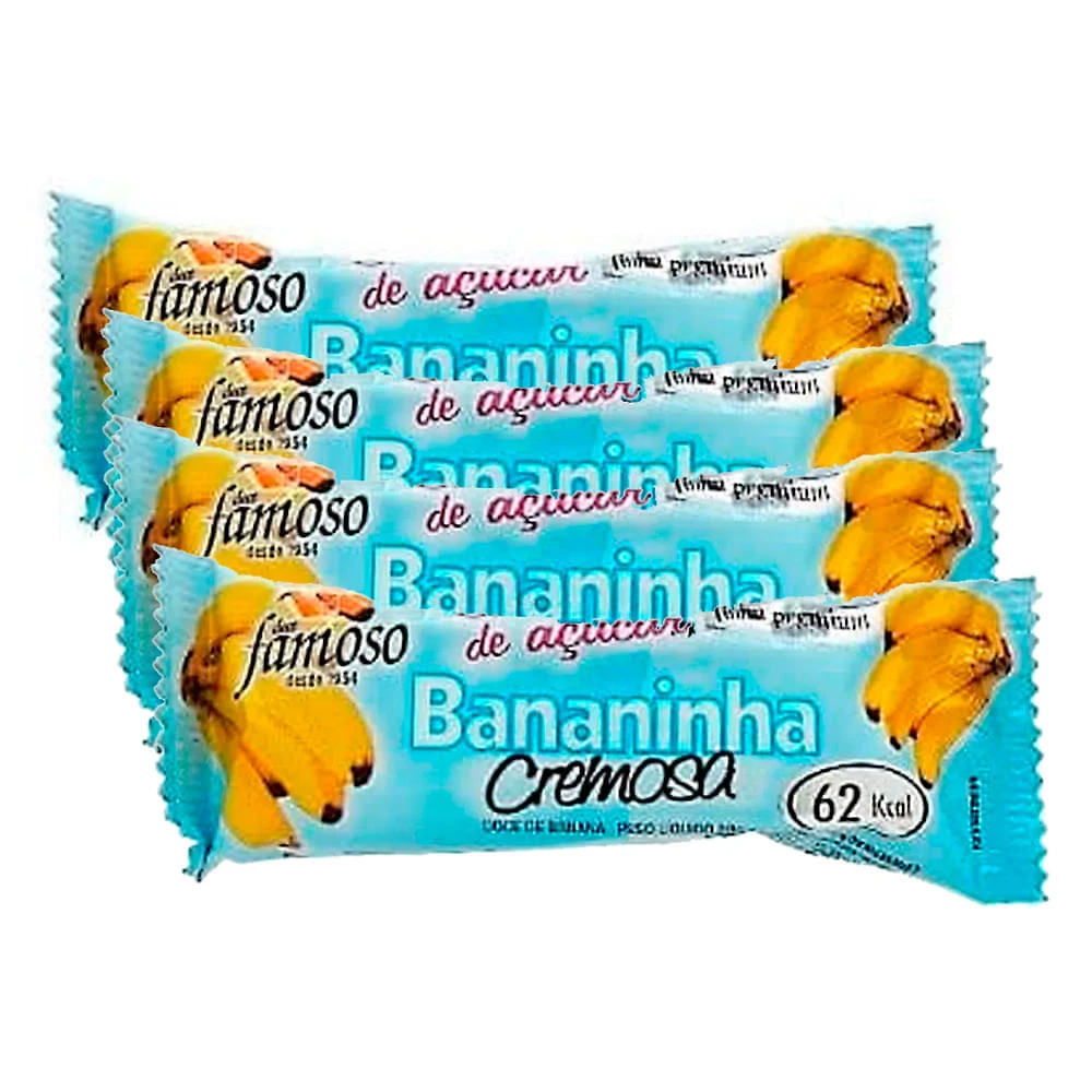 Doce Bananinha Cremosa Sem Açúcar 30g | Kit com quatro unidades
