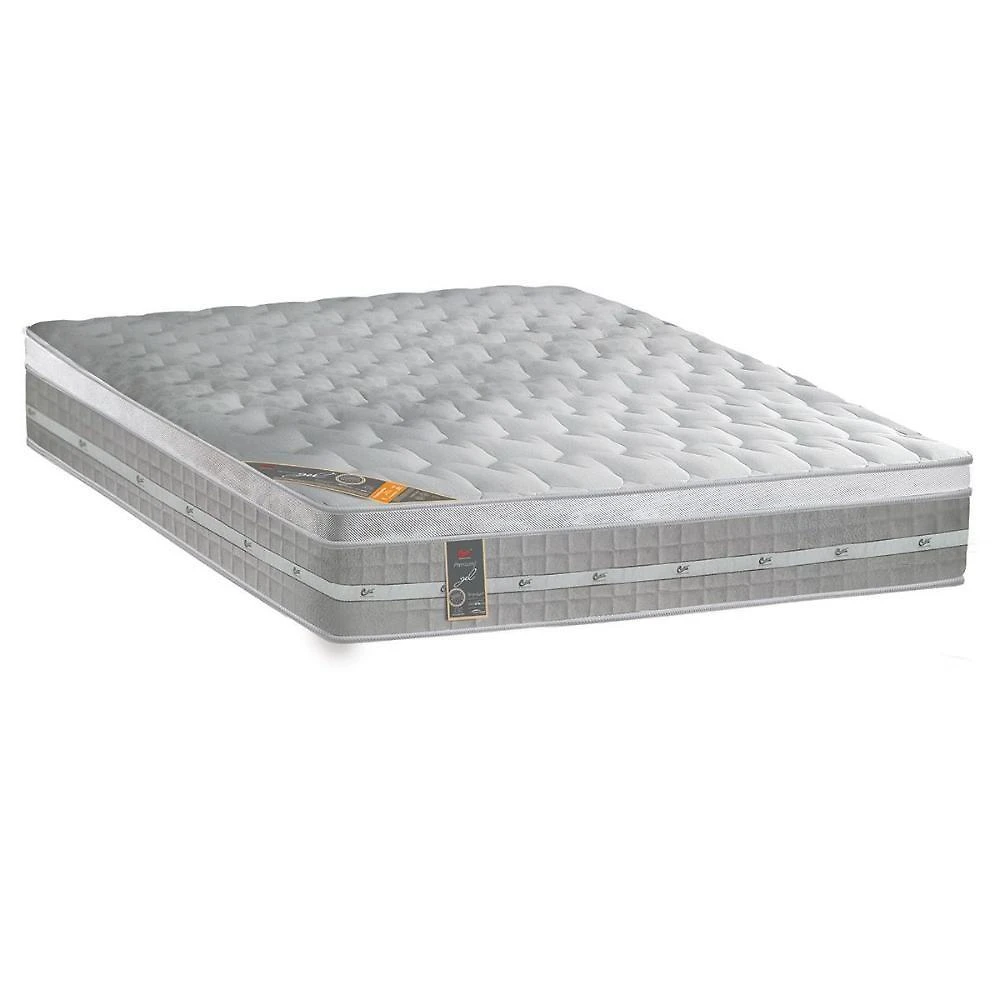 Colchão Viúva Espuma Visco Gel Molas Ensacadas Pocket Premium Euro Pillow (128x188x32) - Castor