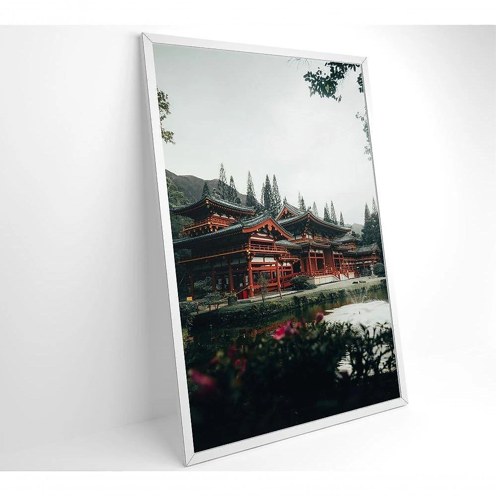 Quadro Templo Japonês 80x120 Cm Tecido Canvas