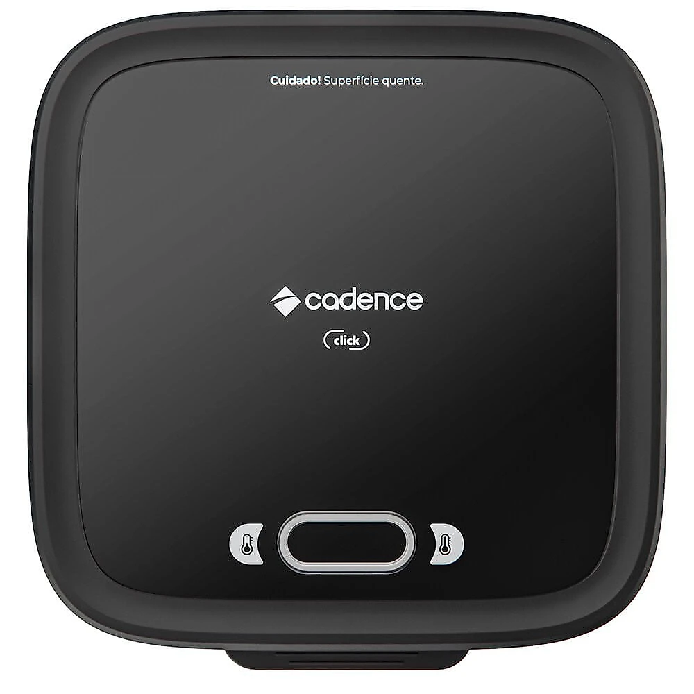 Grill Sanduicheira SAN400 Quadrada com Sistema de Fechamento Click Cadence Preto - 110V